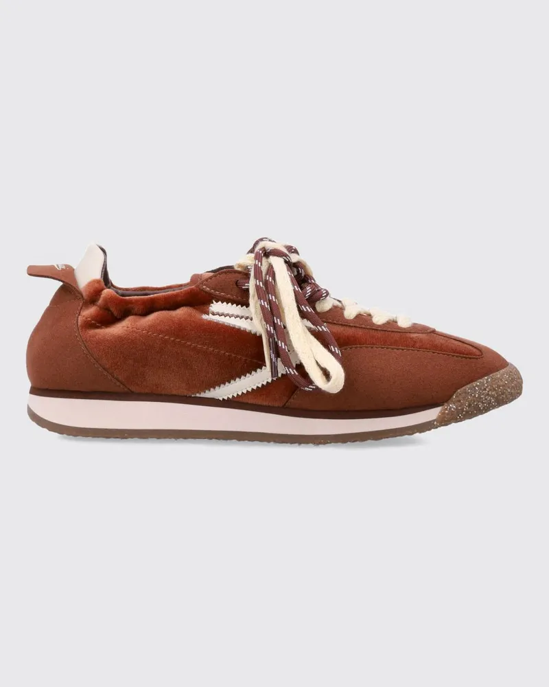 Puraai 6.02 Panther Vegane Low-Top-Sneakers aus Samt Tabak