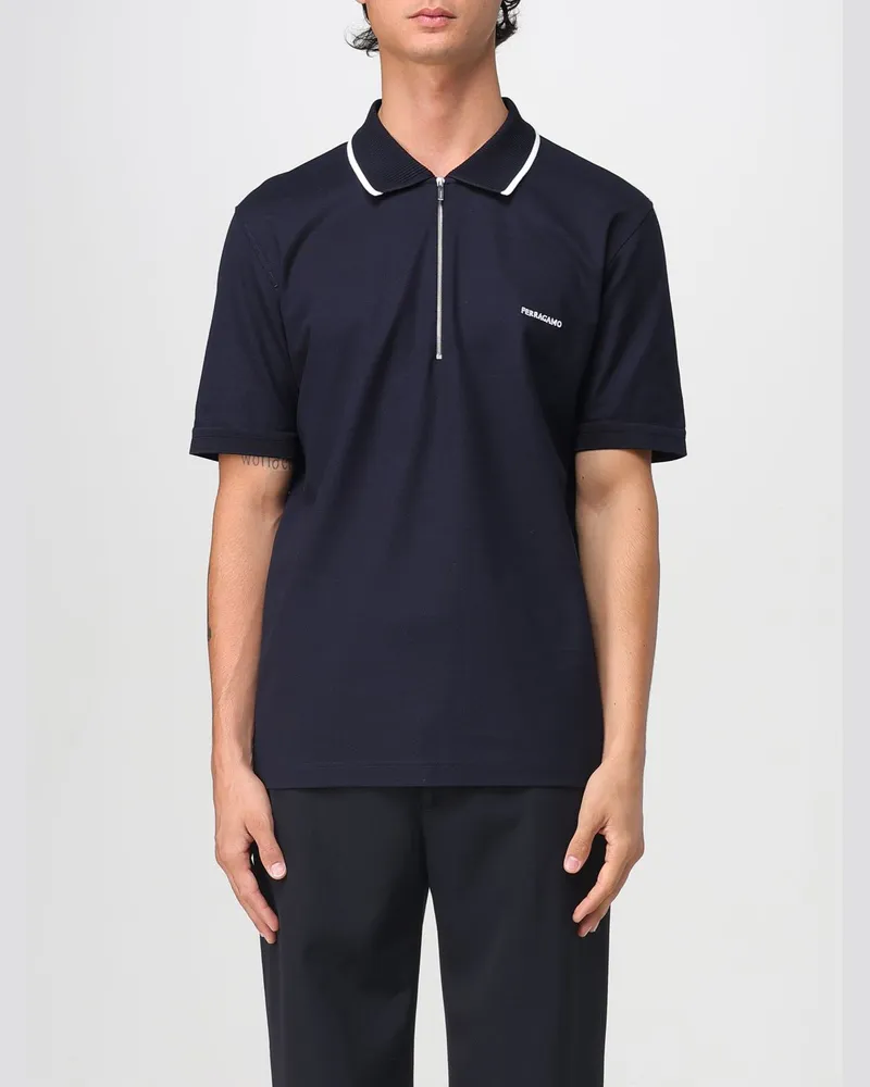 Ferragamo Polo herren Navy