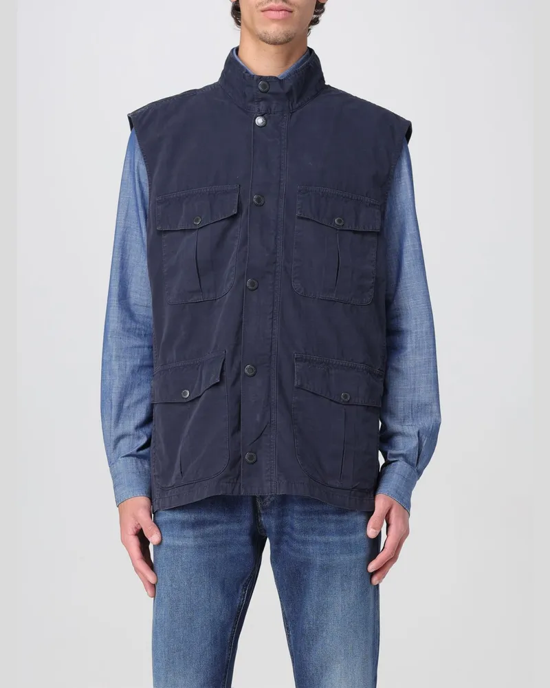 Barbour Weste herren Blau