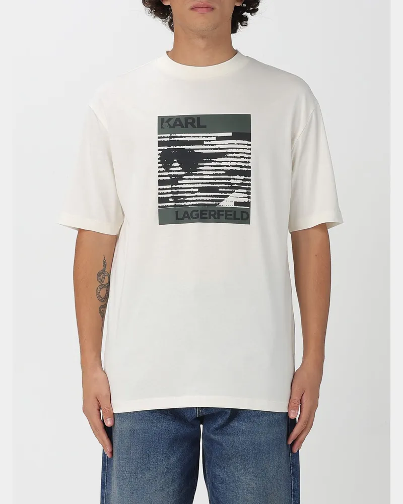 Karl Lagerfeld T-shirt herren Cream