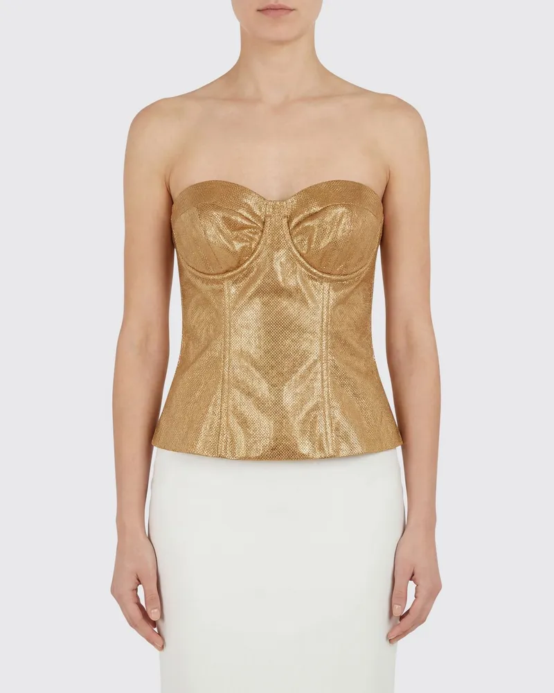 Federica Tosi Top damen Braun