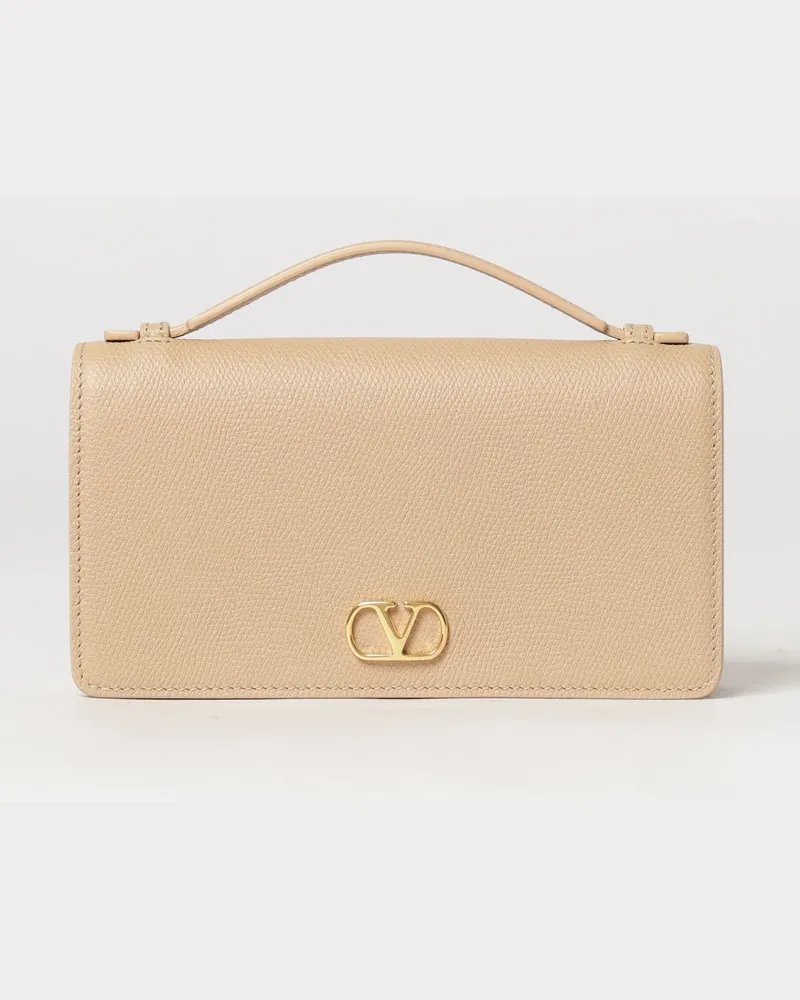 Valentino Garavani VLogo Signature Minitasche aus Kalbsleder mit Kettenriemen Pink