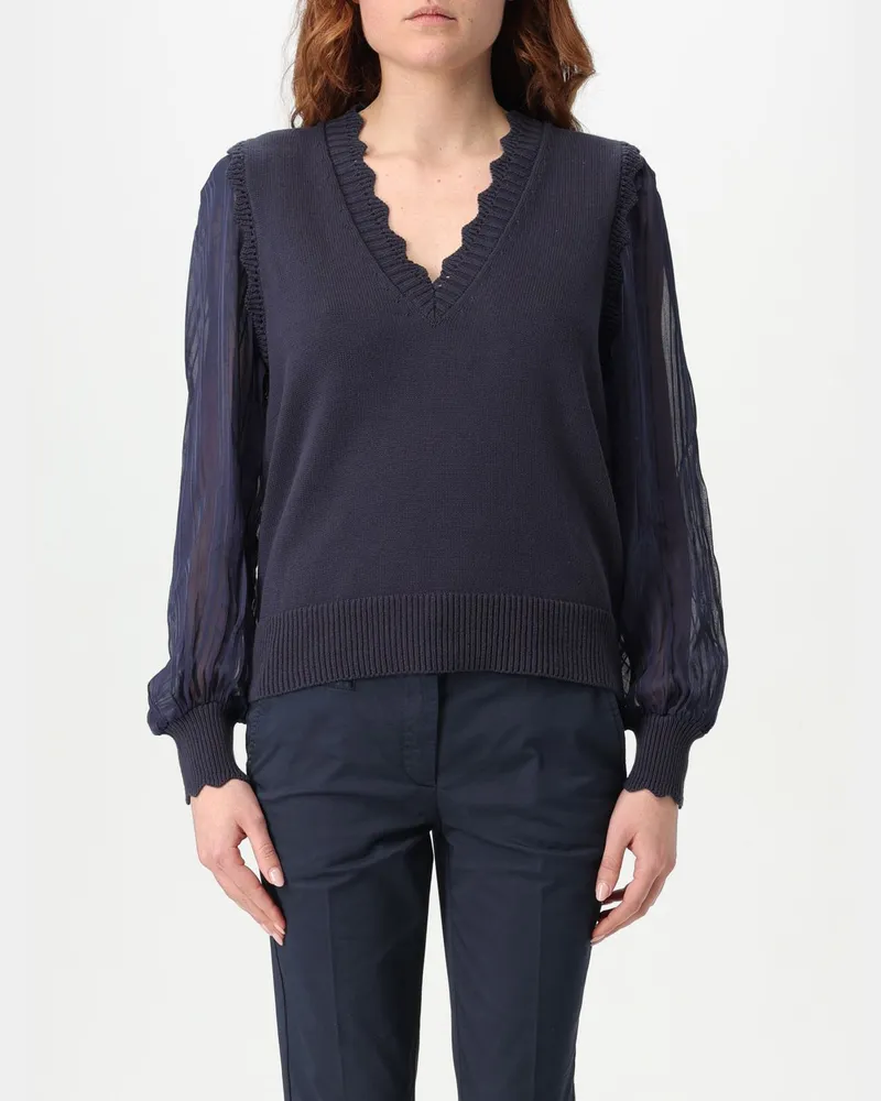 Twin-Set Top damen Blau