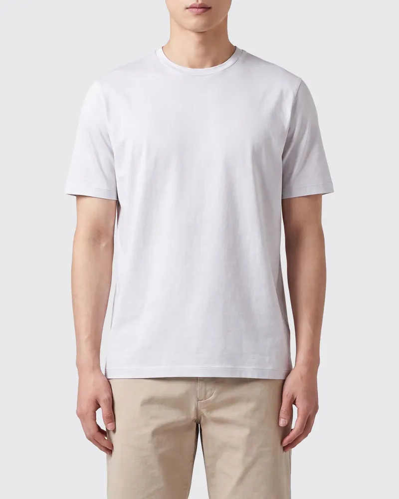 Herno Basic Baumwoll-T-Shirt Grau