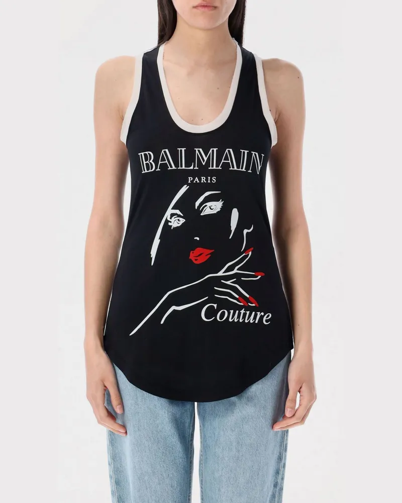 Balmain Top damen Schwarz
