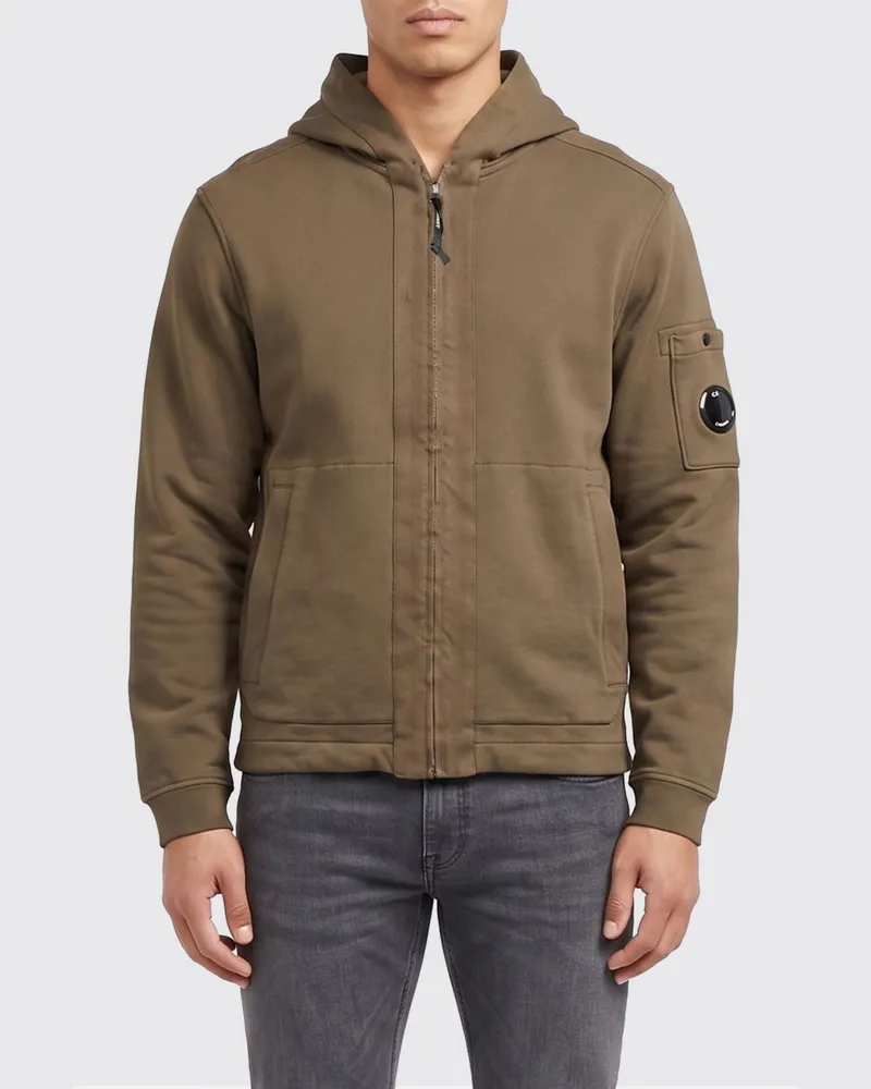 C.P. Company Kapuzenpullover mit Reißverschluss Grün
