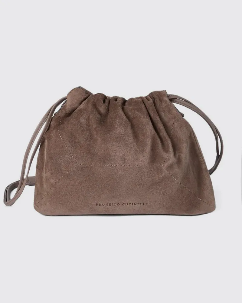 Brunello Cucinelli Schultertasche damen Beige