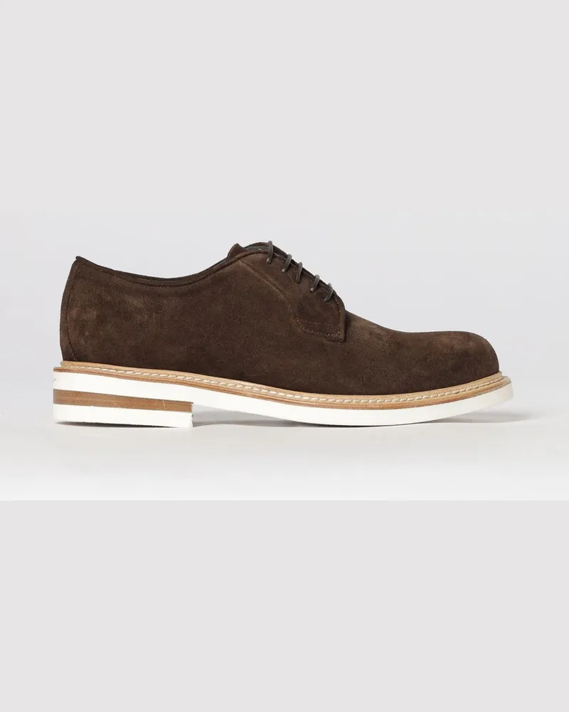 Corneliani Wildleder-Derby Braun