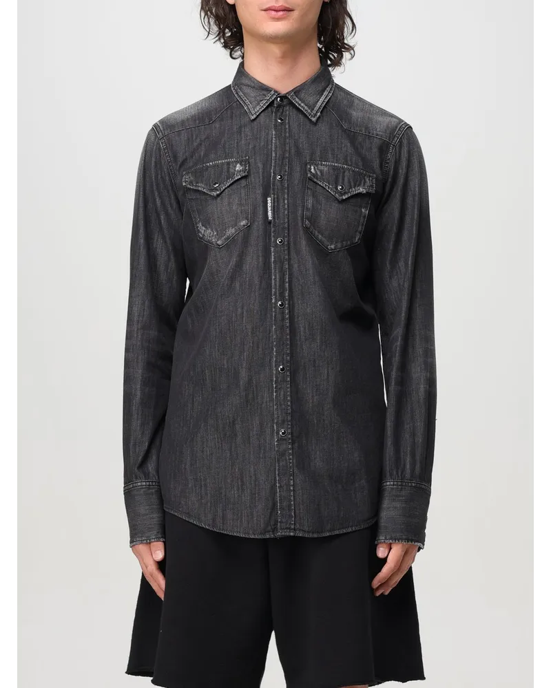 Dsquared2 Hemd herren Schwarz