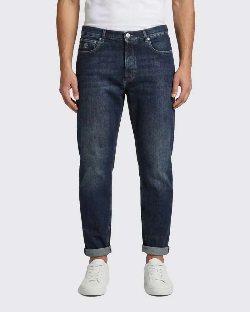 Brunello Cucinelli Jeans herren Blau