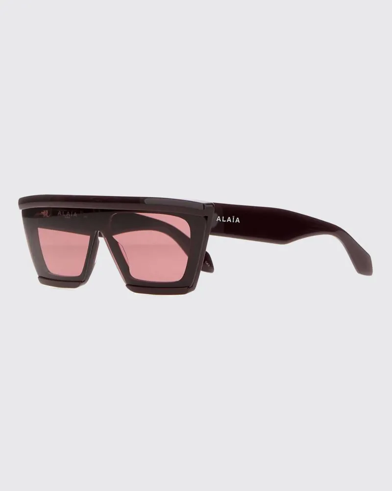 Alaïa Cat-Eye-Sonnenbrille aus schwarzem Acetat mit farbigen Gläsern Schwarz