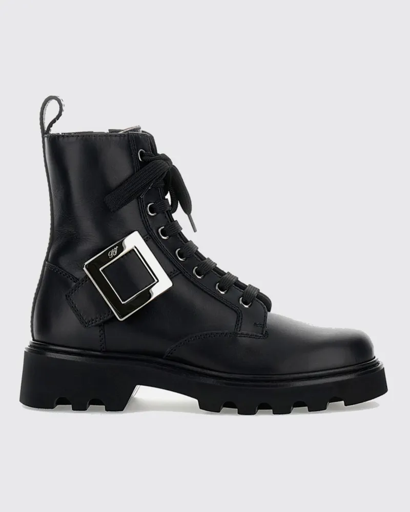 Roger Vivier Flache stiefeletten damen Schwarz