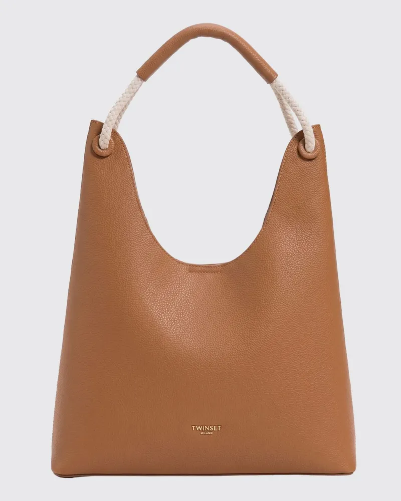 Twin-Set Tasche aus genarbtem Kunstleder Leder