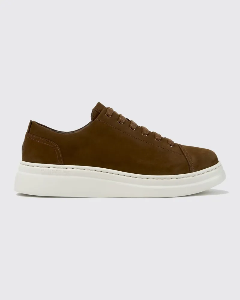 Camper Runner Up Plateau-Sneaker aus Nubukleder mit XL Extralight®-Sohle Braun