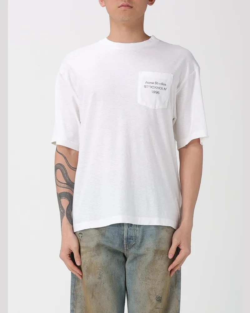 Acne Studios T-shirt herren Weiß