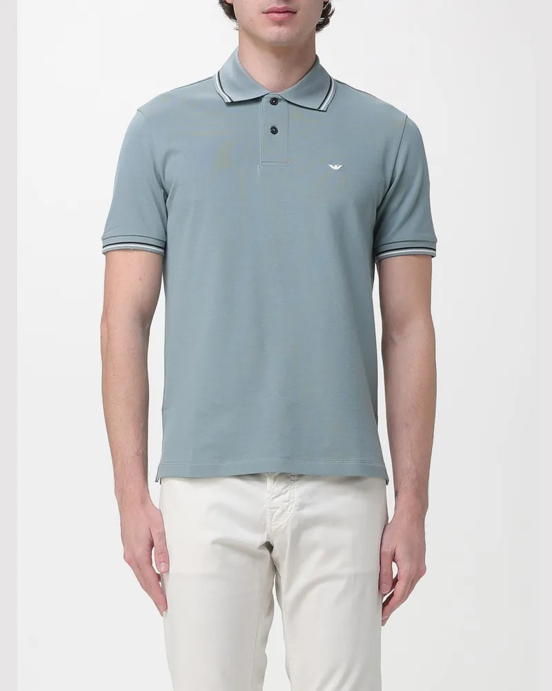 Emporio Armani Polo herren Hellblau