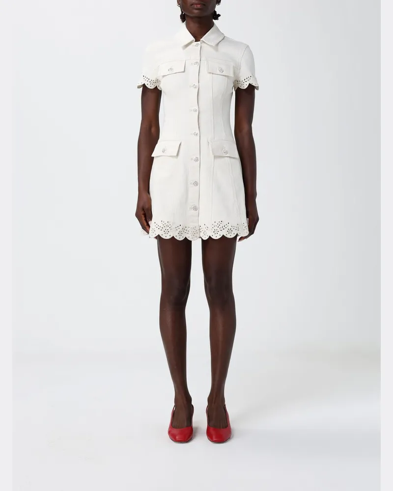 Self-Portrait Kleid damen Weiß