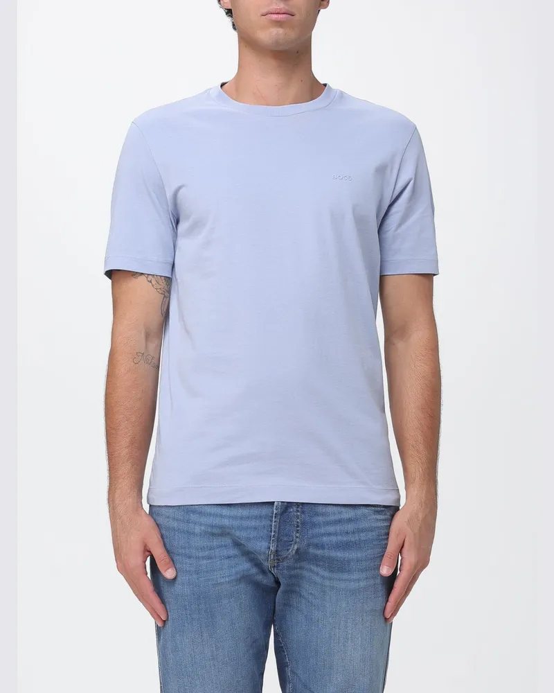 HUGO BOSS Basic Baumwoll-T-Shirt Lila