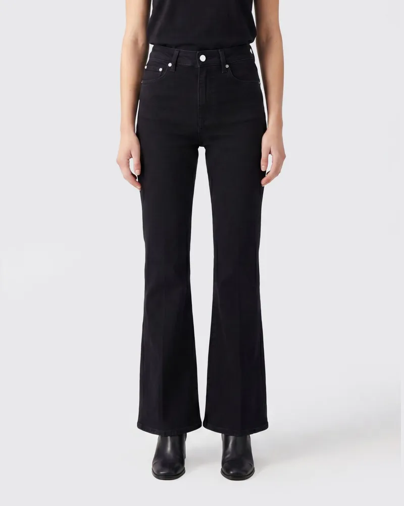 Cycle Flared Jeans aus Baumwolldenim Schwarz