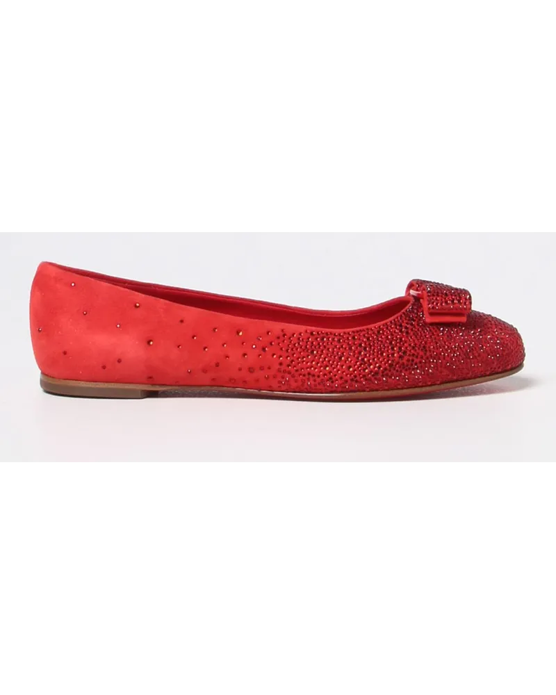 Ferragamo Ballerinas damen Rot