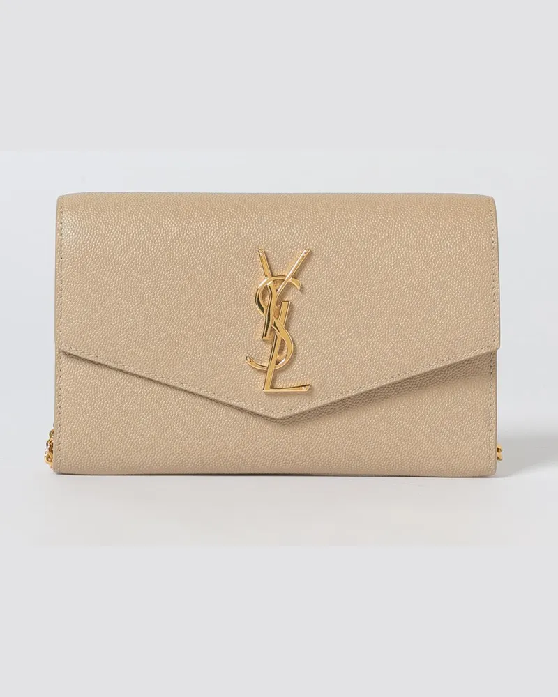 Saint Laurent Schultertasche damen Beige