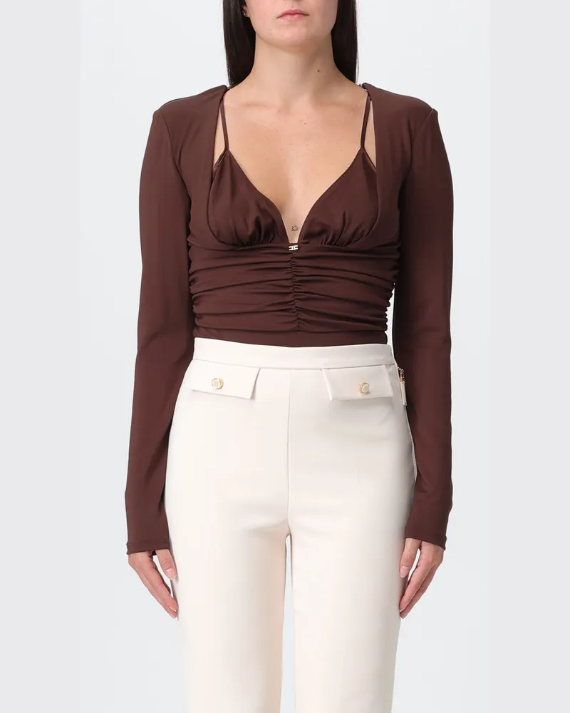 Elisabetta Franchi Jumpsuit damen Kaffee