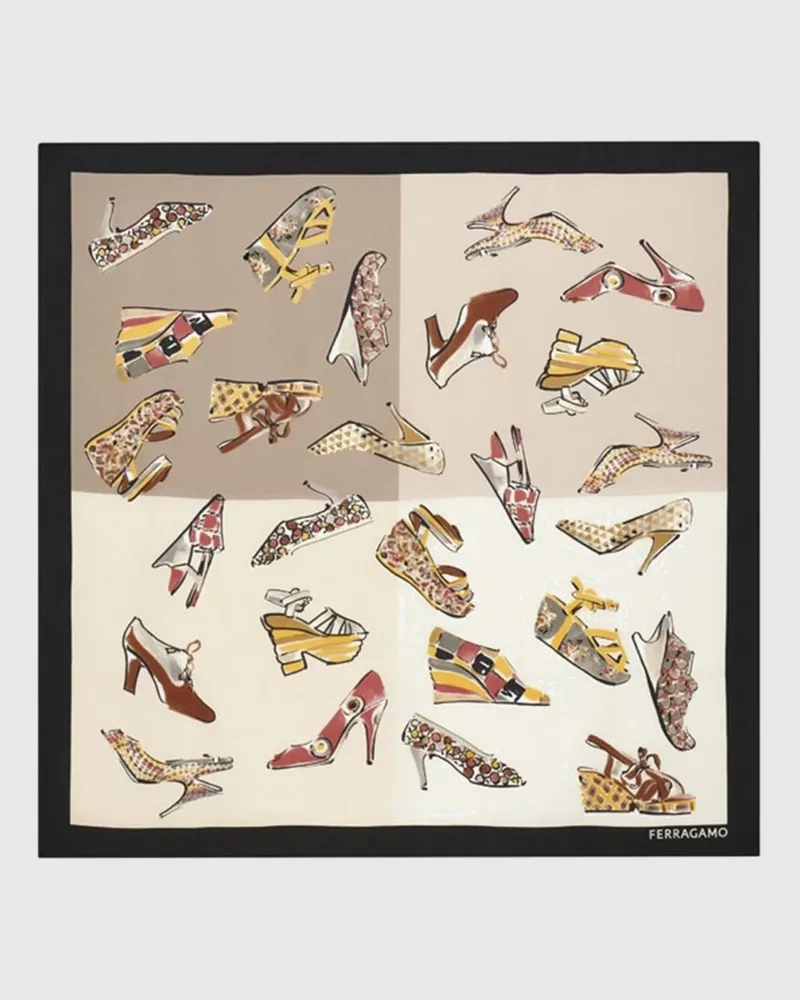 Ferragamo Schal damen Beige