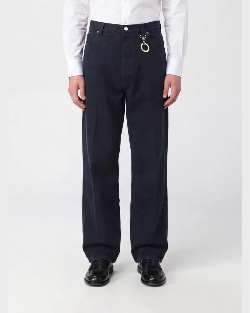 Celine Wide Leg Jeans aus Baumwolldenim mit Charm und mittlerer Leibhöhe Schwarz