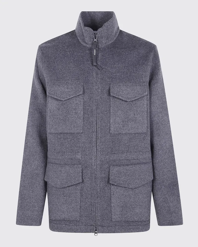 ASPESI Mantel herren Grau