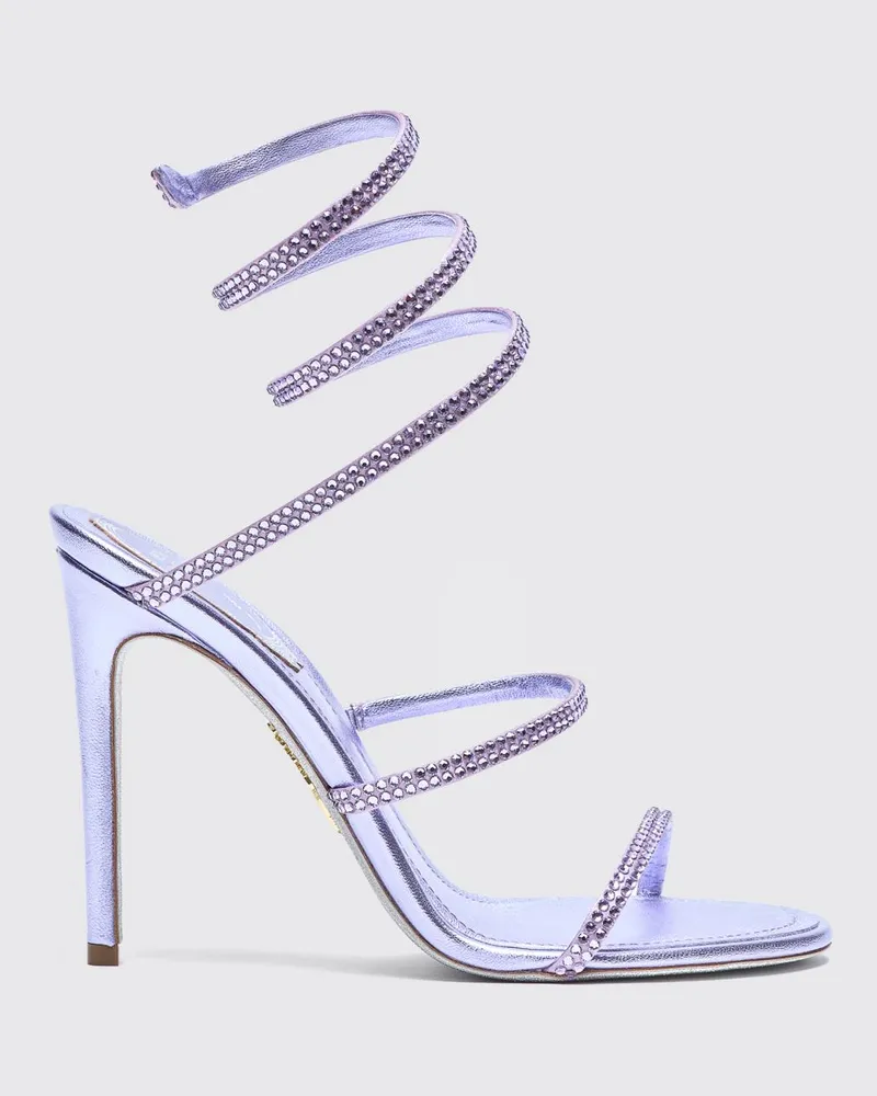 René Caovilla Flache sandalen damen Violett