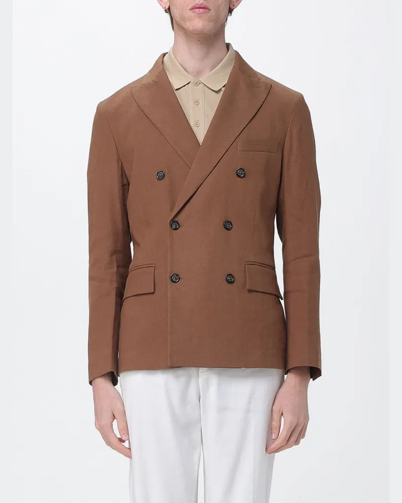 Paolo Pecora Milano Hemd herren Haselnuss