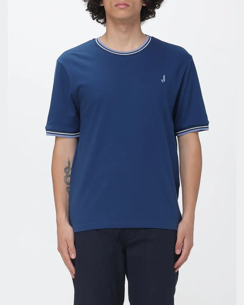Jeckerson Baumwoll-T-Shirt mit Logo Blau