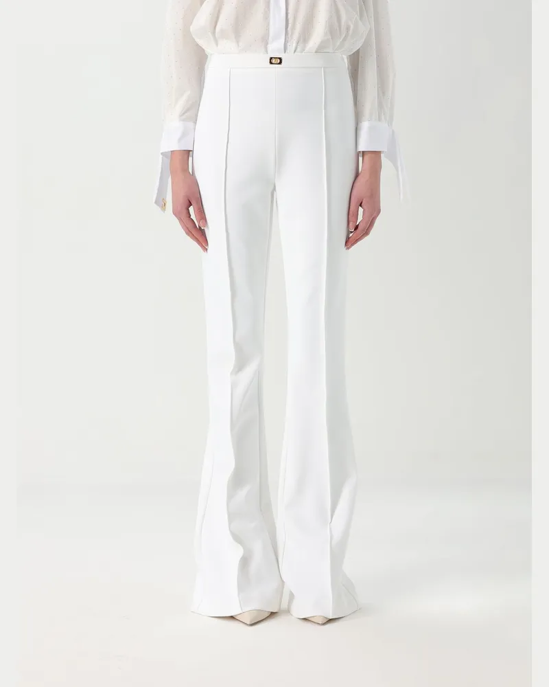 Elisabetta Franchi Hose damen Weiß