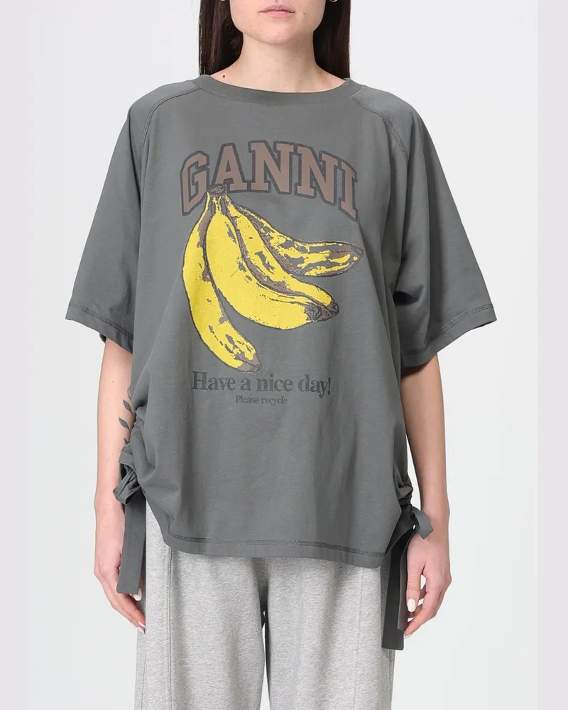 Ganni T-shirt damen Grau
