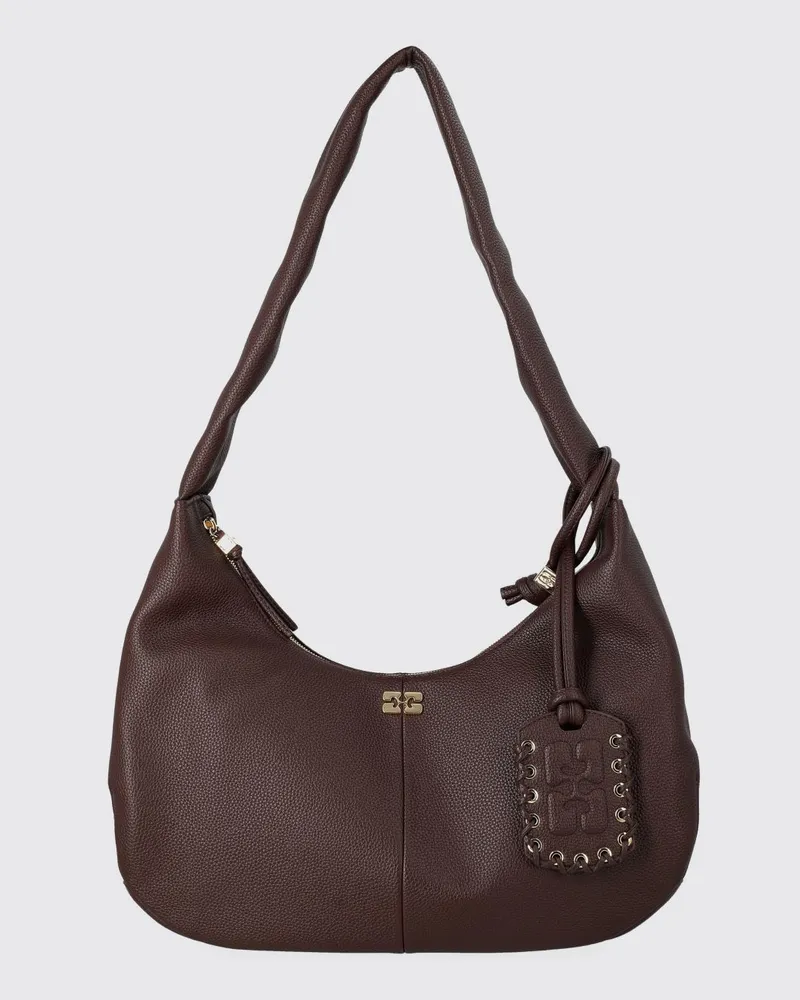 Ganni Schultertasche damen Braun