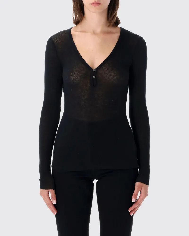 James Perse T-shirt damen Schwarz