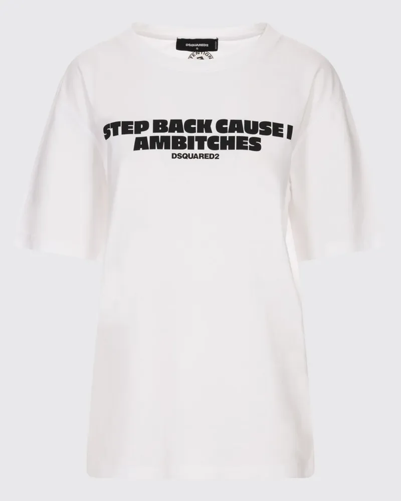 Dsquared2 T-shirt damen Weiß