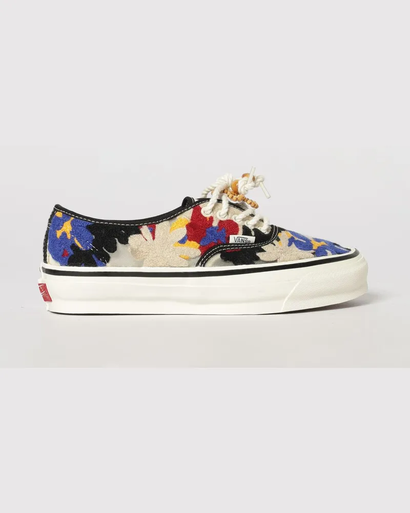 Vans Authentic Premium Sneakers aus recyceltem Stoff mit Blumenstickerei Bunt