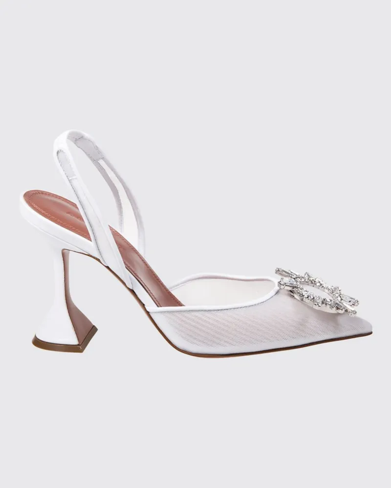 Amina Muaddi Absatzschuhe damen Weiß