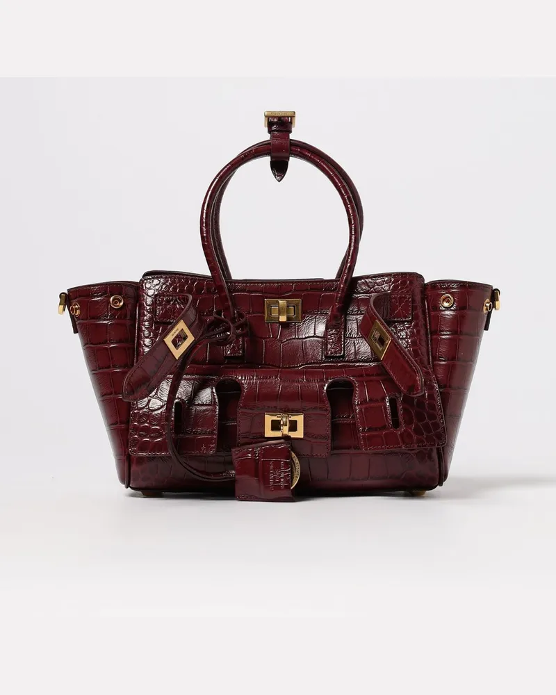 Balenciaga Schultertasche damen Burgunderrot