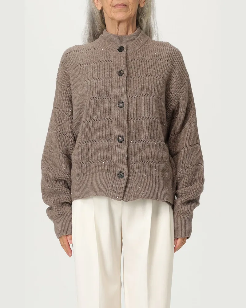 Brunello Cucinelli Strickjacke damen Braun