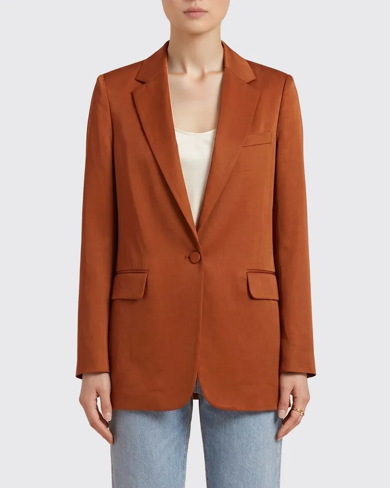 Dries van Noten Jacke damen Rostbraun