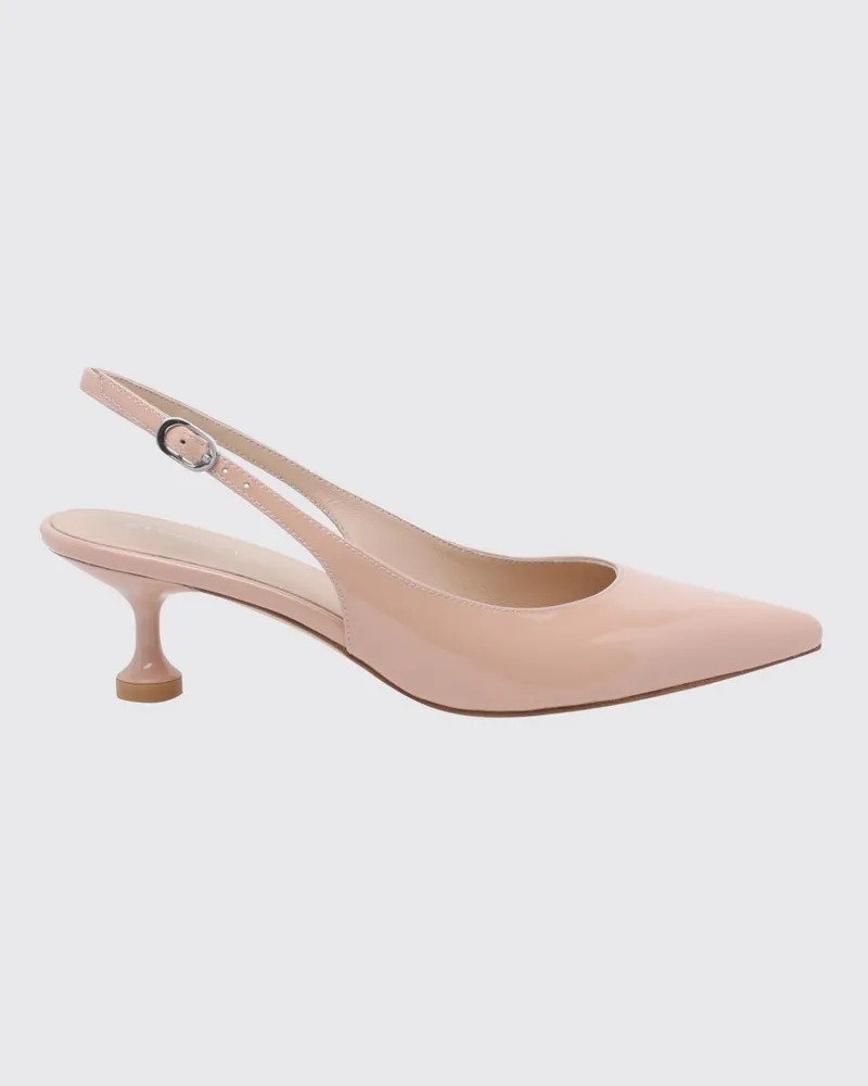 Stuart Weitzman Slingback-Pumps von aus Lackleder mit Kitten-Heel Pink