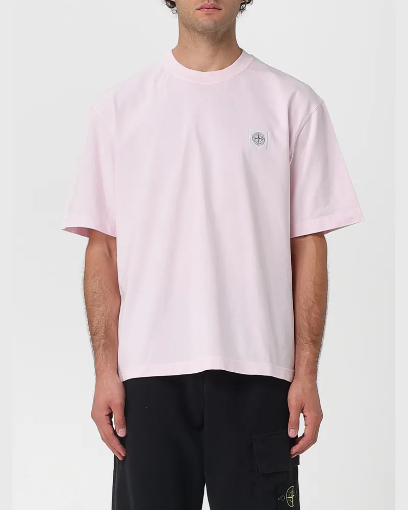 Stone Island T-shirt herren Pink