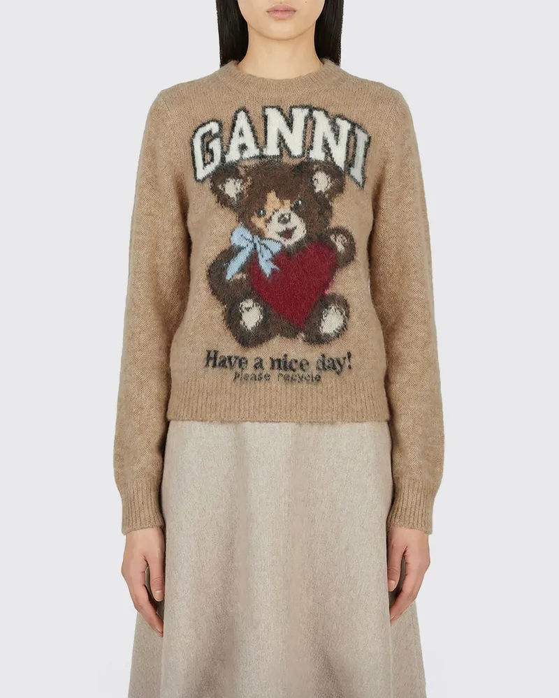 Ganni Pullover damen Camel
