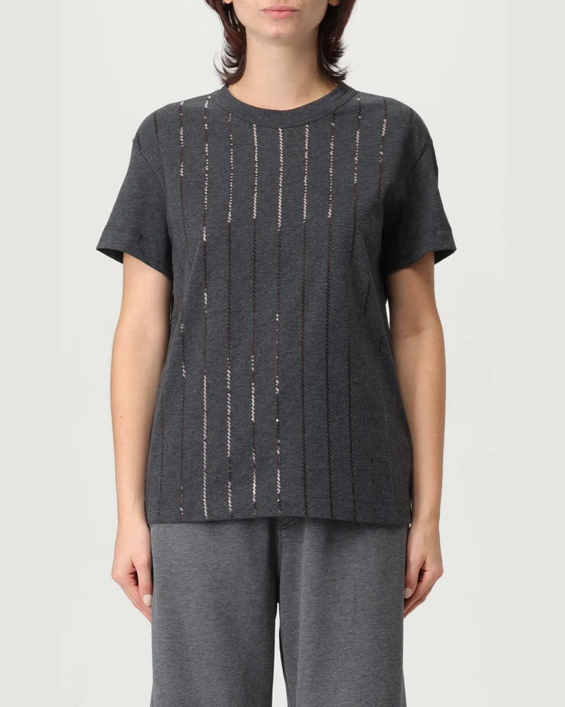 Brunello Cucinelli T-shirt damen Grau