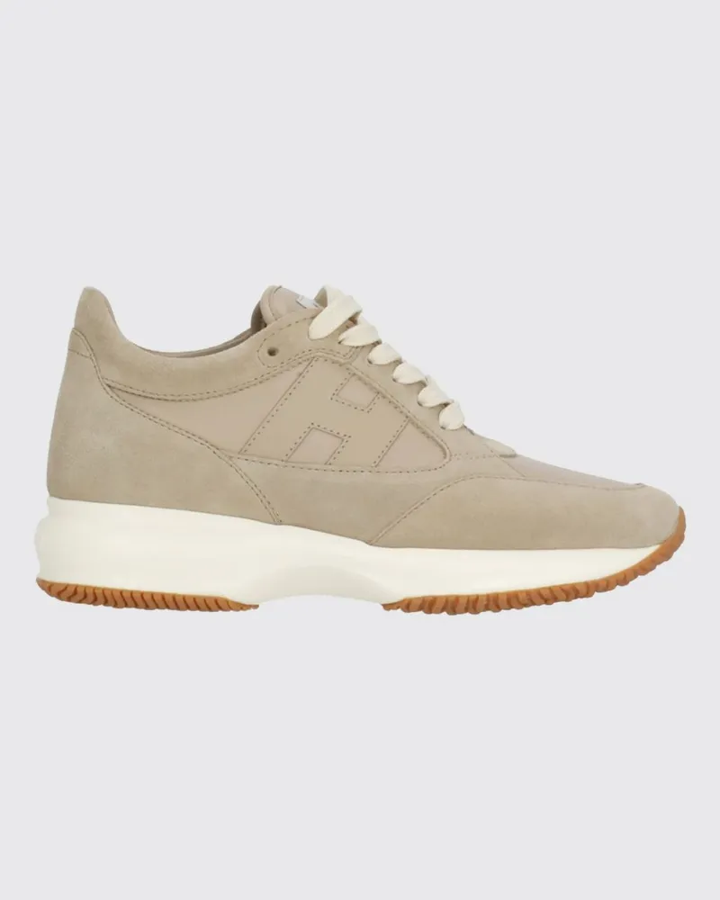 Hogan Interactive Wildleder-Sneakers Beige