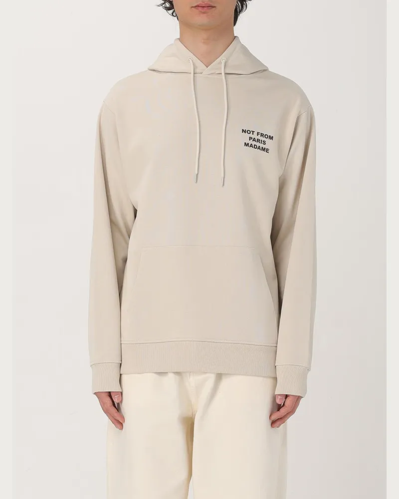 Drôle de Monsieur Basic Baumwoll-Sweatshirt Drole De Monsieur Weiß