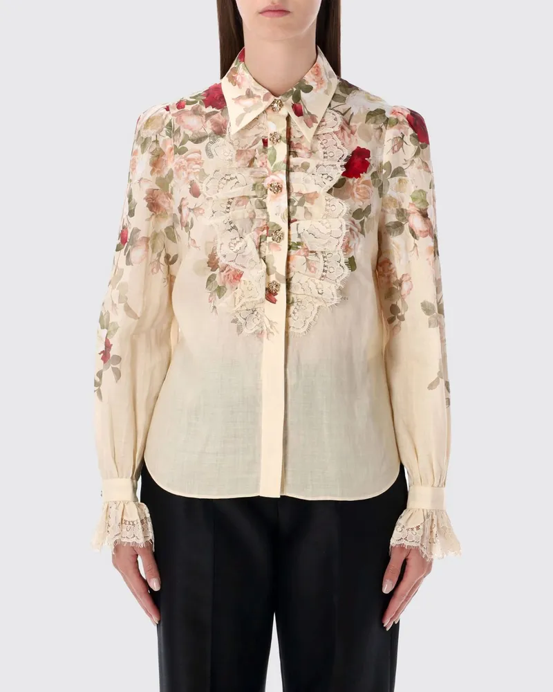 Zimmermann T-shirt damen Ivory