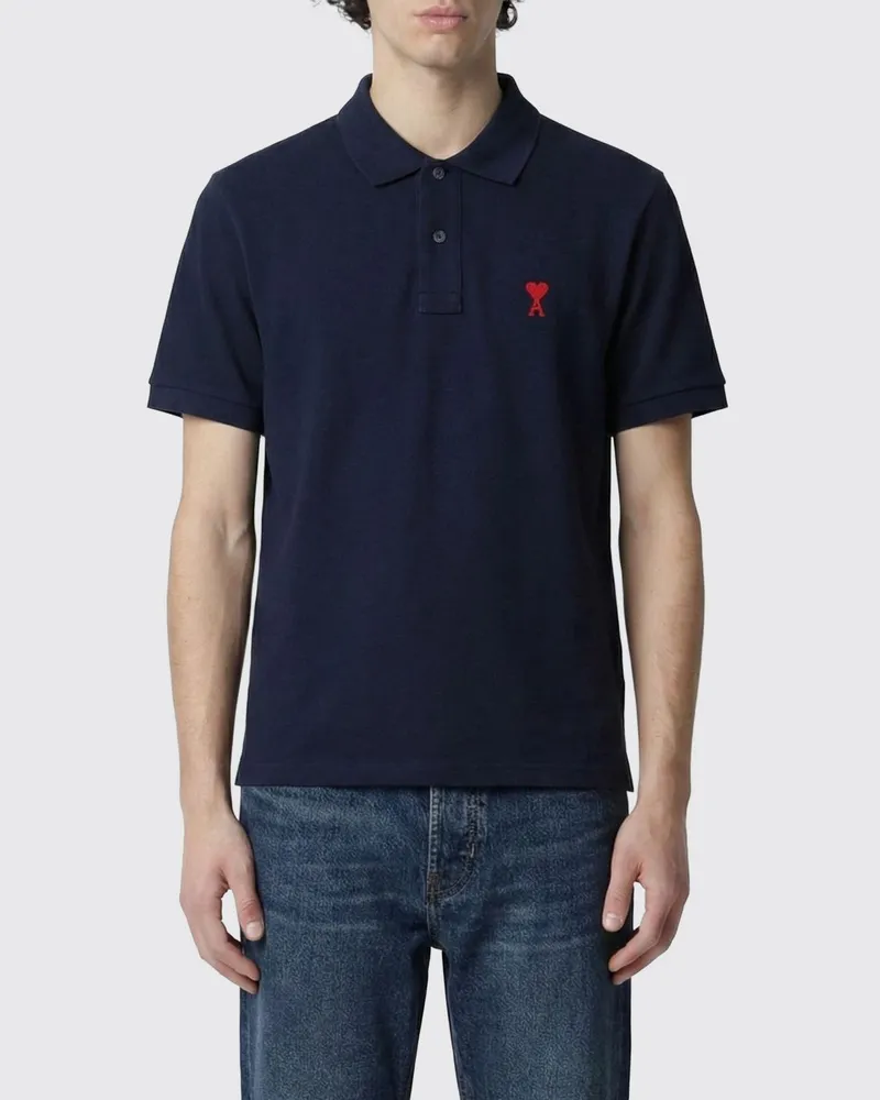 AMI Paris Polo herren Blau
